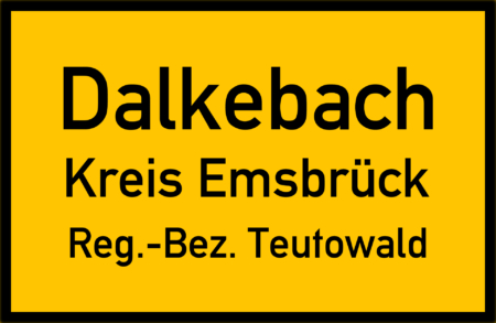 Ortsschild Dalkebach